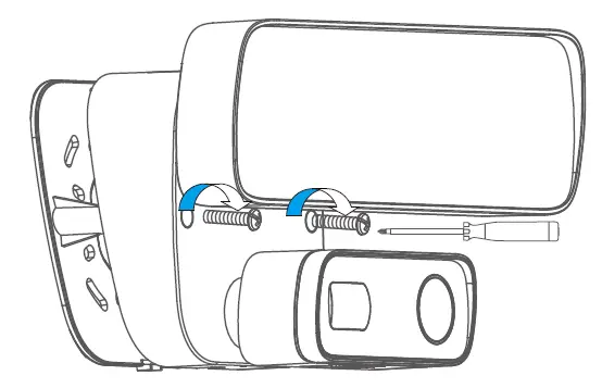 Secure the floodlight