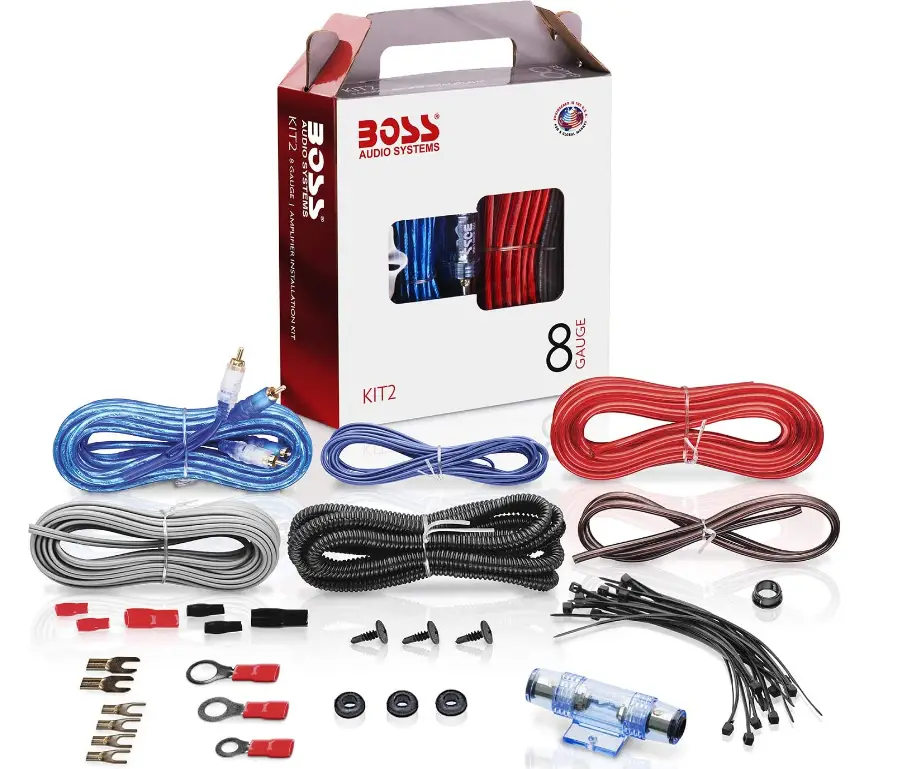 BOSS-Audio-Systems-KIT2-8-Gauge-Amplifier-Installation-Wiring-Kit-image
