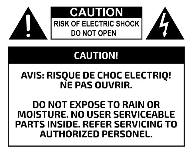 BLACK LION AUDIO PG-XLM Rackmount Power Conditioner - caution