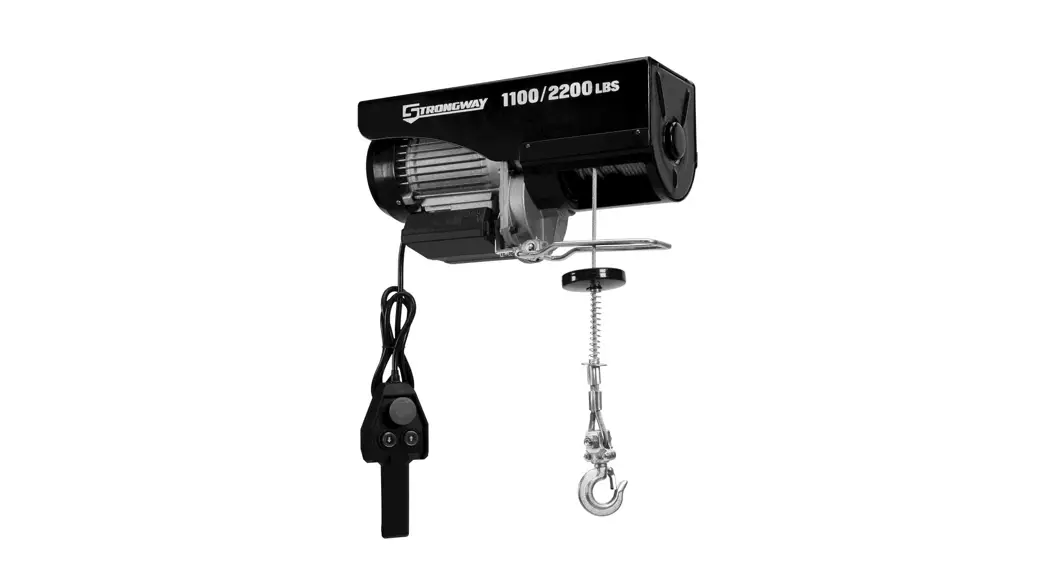 Strongway 1100-lb. Single 2200-lb. Double-line Capacity Electric Hoist Owner's Manual