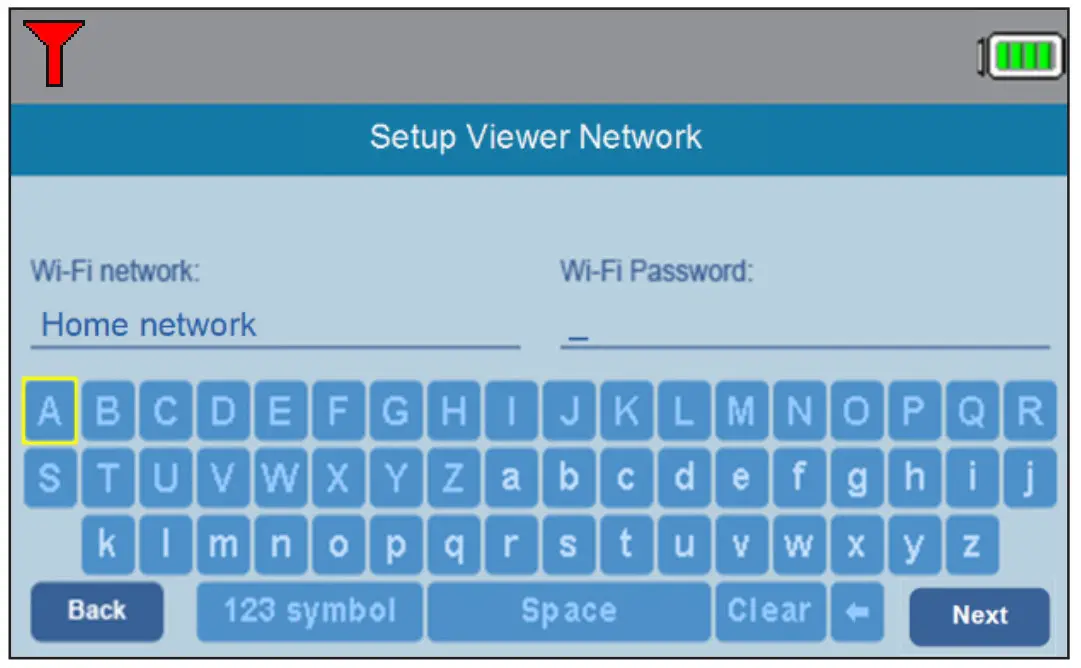 WiFi 1080p Video Monitor - Enter the password of the Wi-Fi network