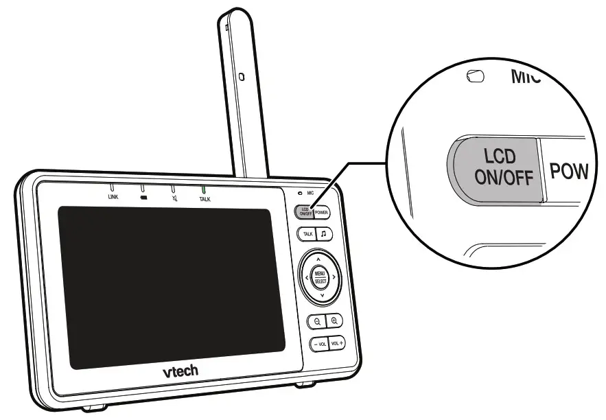 WiFi 1080p Video Monitor -Turn off the screen