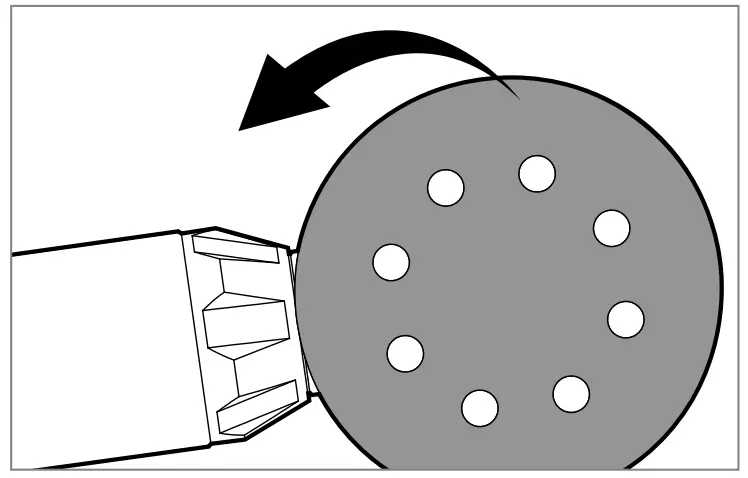 Remove sanding paper