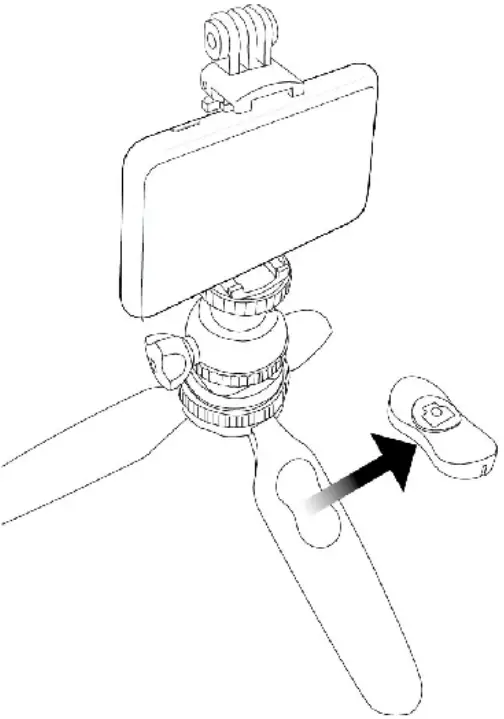 LENSGO L322 Portable Cell Phone Tripod Tabletop Stand