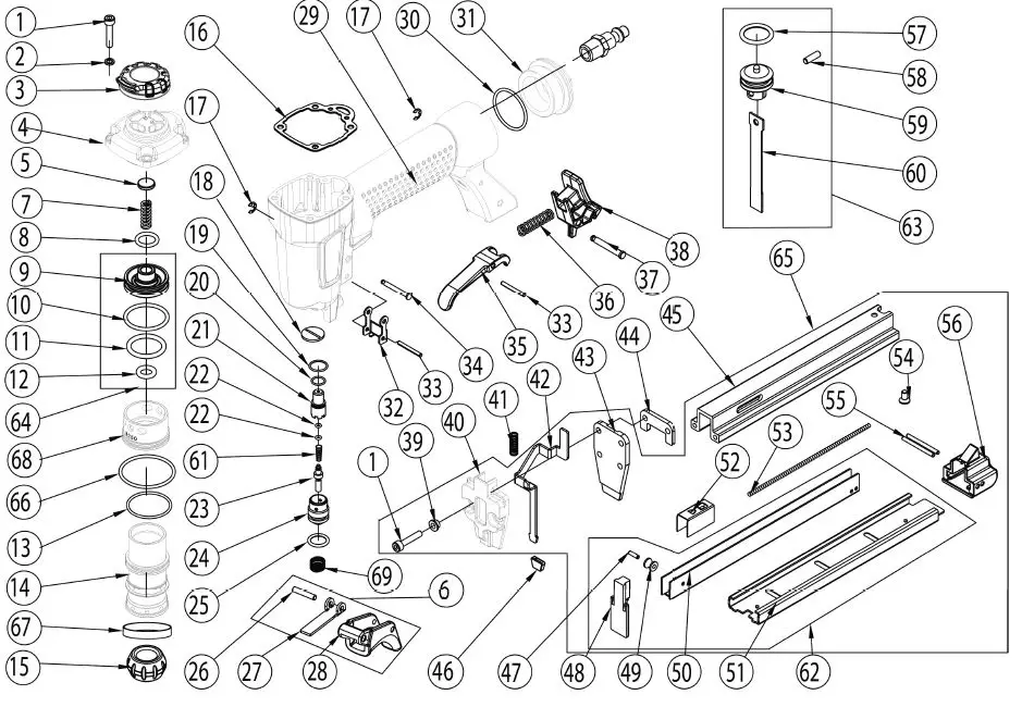 harborfreight 20 Gauge 716 wide crown 10