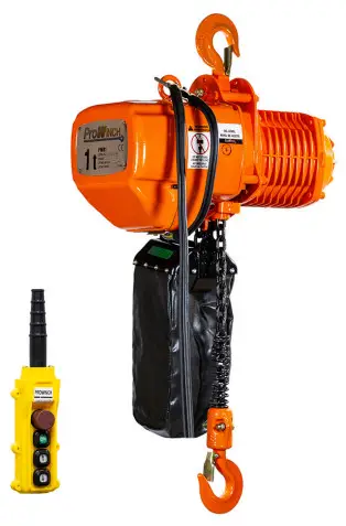 ProWINCH PWR1 1 Ton Electric Chain Hoist 20ft G100 Chain