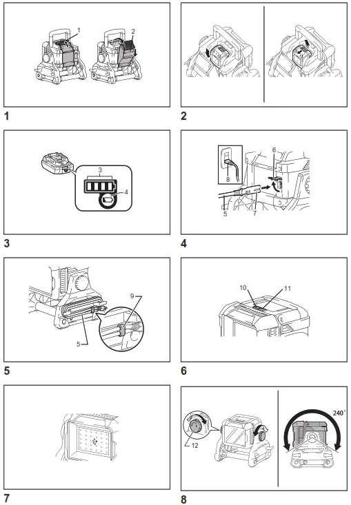 makita DML811 Lithium Cordless Work Light -