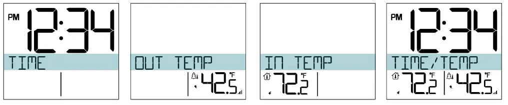LA CROSSE TECHNOLOGY 616-1410 Atomic Projection Clock with Indoor or Outdoor Temperature 4