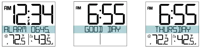 LA CROSSE TECHNOLOGY 616-1410 Atomic Projection Clock with Indoor or Outdoor Temperature 6