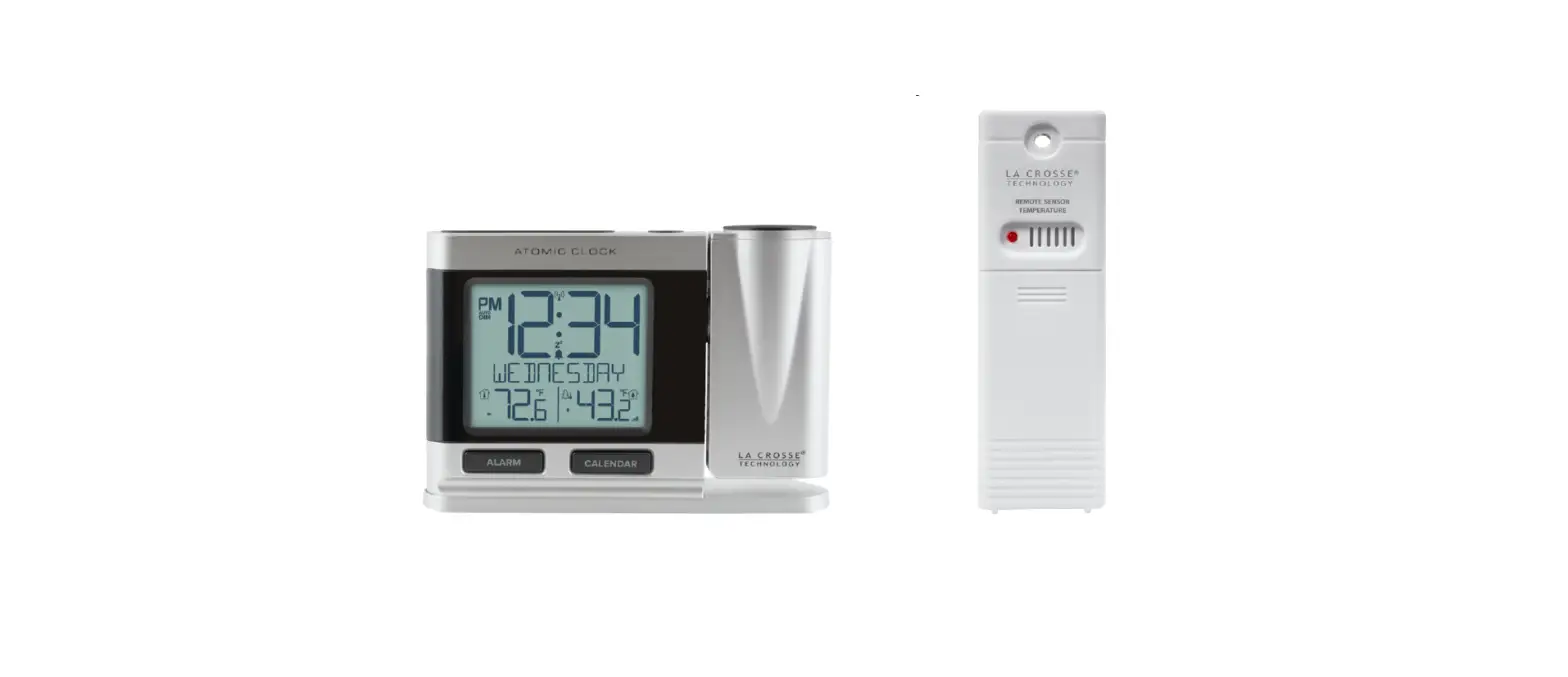 La Crosse Technology 616-1410 Atomic Projection Clock With Indoor Or Outdoor Temperature User Guide