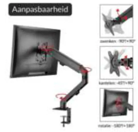 ACROPAQ Monitor Support - Adjust the viewing angle to your taste