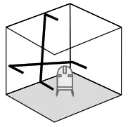 Laserliner 081125A SuperCross Laser 2P Cross Line Laser Self Leveling Range - Slope mode