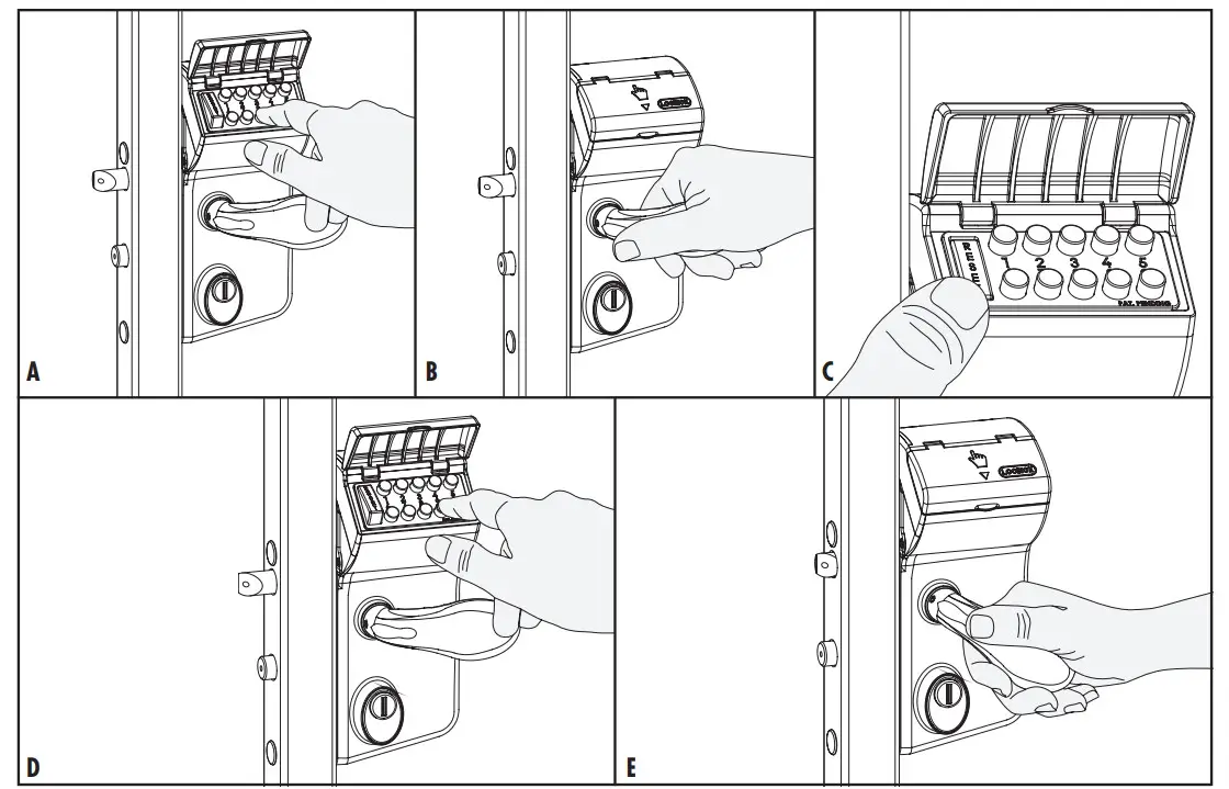 LOCINOX LMKQ V2 Vinci Surface Mounted Mechanical Code Lock - figure 11