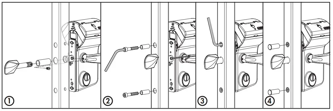 LOCINOX LMKQ V2 Vinci Surface Mounted Mechanical Code Lock - figure 13
