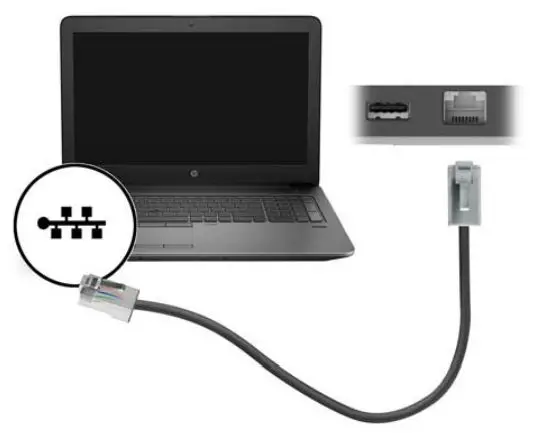 hp USB-C Travel Dock User Guide - Connecting to a network