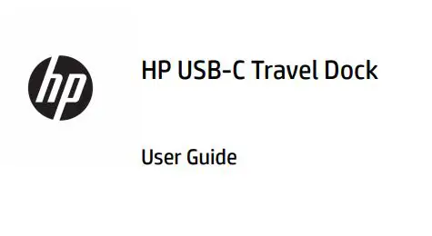 hp USB-C Travel Dock User Guide
