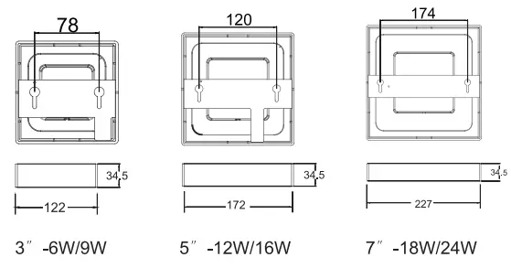 Product Size & Cutout