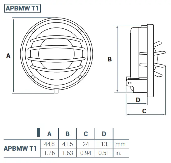 audison APBMW S8-4 Prima Series 8 Inch Subwoofer - fig1