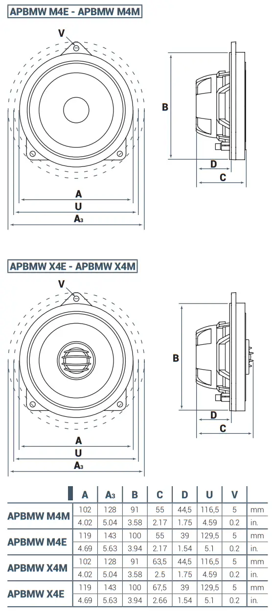 audison APBMW S8-4 Prima Series 8 Inch Subwoofer - fig2