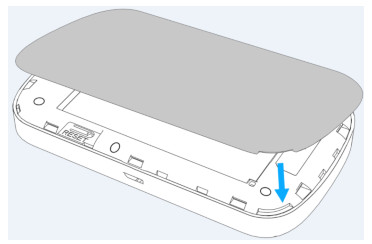 battery cover over the battery compartment