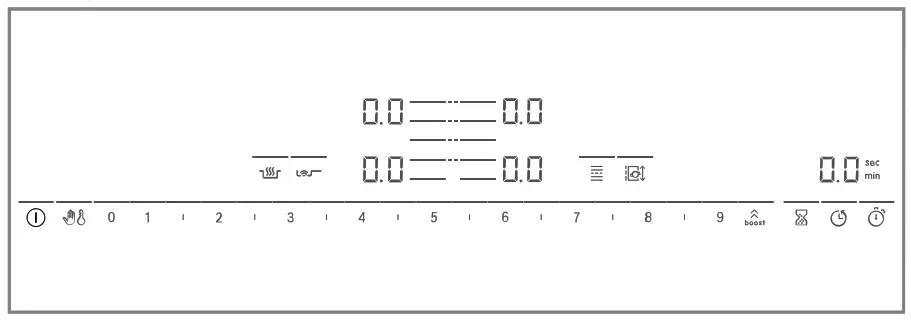 BOSCH PXY...DC Built-in Induction Hob - Control panel