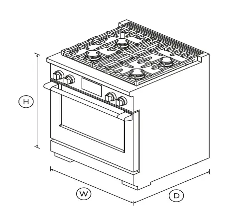 FISHER PAYKEL RDV3-304-N 30-Inch Dual Fuel Range fig 1