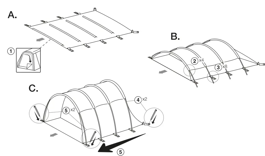 Vango Avington Flow Air 500 Tent Vango Avington Flow Air 500 Tent 1
