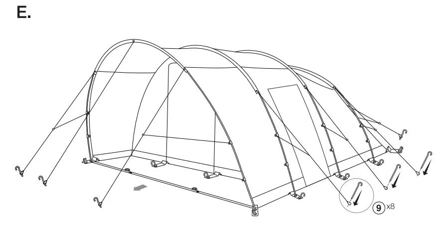 Vango Avington Flow Air 500 Tent Vango Avington Flow Air 500 Tent 3
