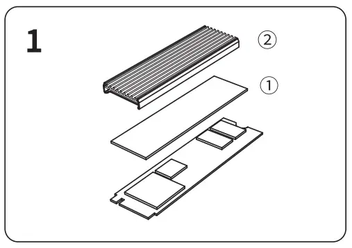 ORICO M.2 SSD USB 3.1 GEN2 10Gbps Via USB Type C Port Equipped -