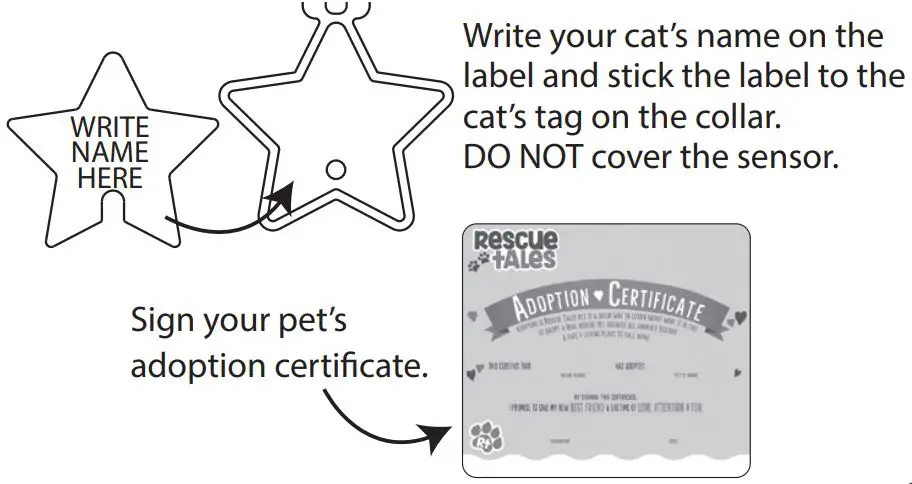 little tikes 659652 Rescue Tales Adoptable Pets-Fluffy Cat - NAME YOUR PET & SIGN THE ADOPTION CERTIFICATE