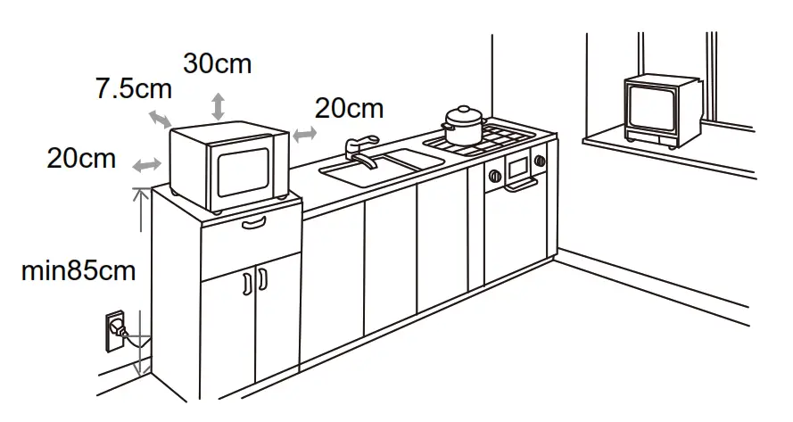 Electrolux EMM20K22 Series Freestanding Microwave Oven - clearance