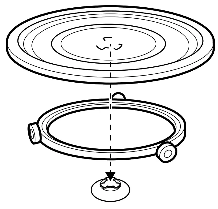 Electrolux EMM20K22 Series Freestanding Microwave Oven - turntable