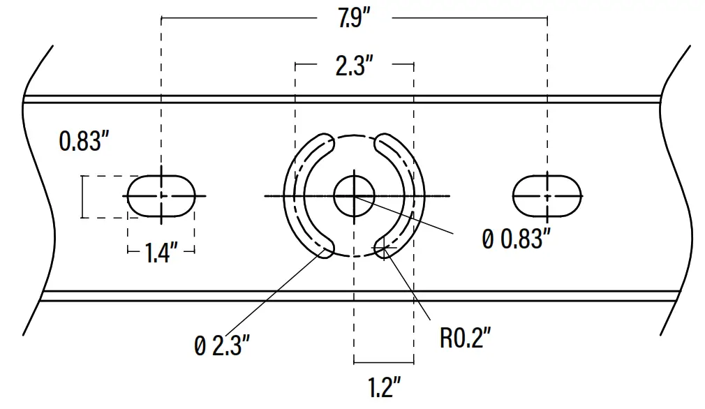 Superior Life PQL-84231 LED Stadium Lights V2 - MOUNTING DIAGRAM