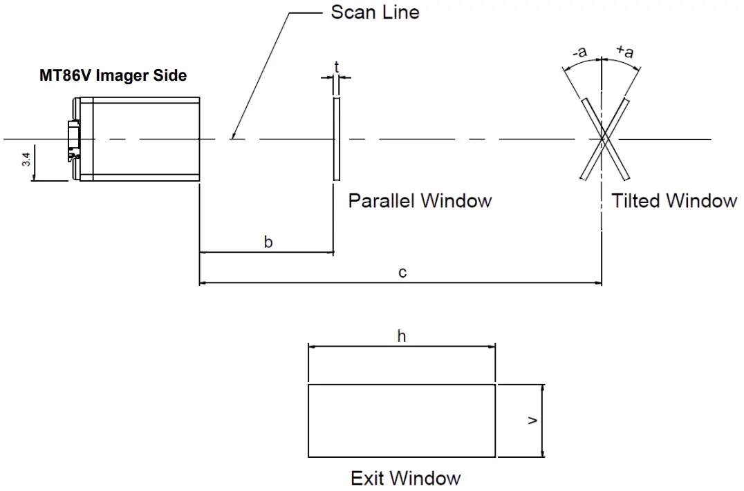 MT86V Long Range 2D Imager Scanner Range