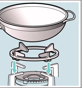 SIEMENS EP6A6HB20 Gas Hob - work grid
