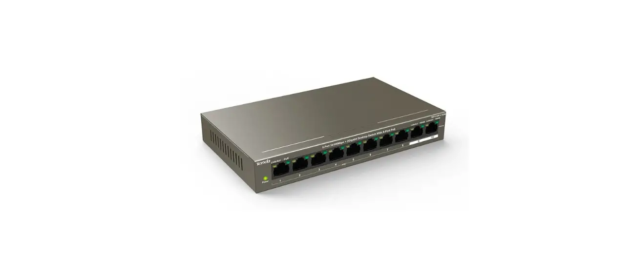 Tenda Tef1110p-8-102w 8-port 10-100mbps + 2 Gigabit Desktop Switch With 8-port Poe User Manual Tenda Tef1110p-8-102w 8-port 10-100mbps + 2 Gigabit Desktop Switch With 8-port Poe User Manual