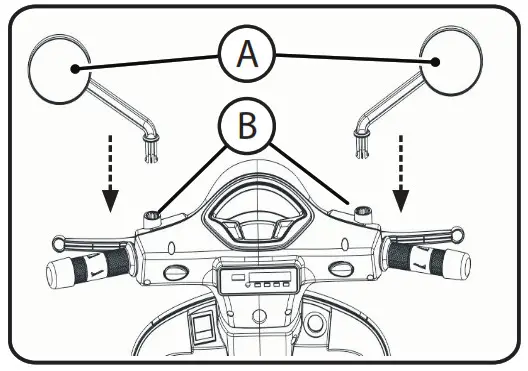 HUFFY Kids Battery 6V Ride-On Vespa Scooter - Assembly 8