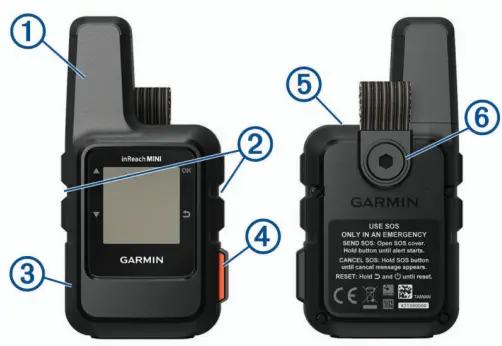 Garmin 010-01879-00 InReach Mini, Lightweight and Compact Satellite Communicator 1