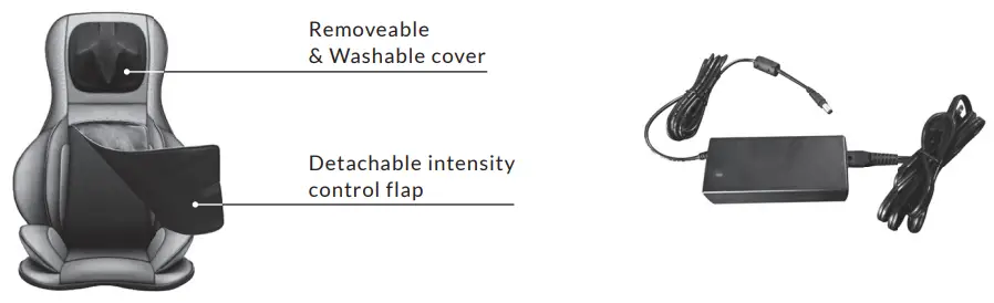 MEDIC THERAPEUTICS 005-973 Full Back & Neck Gel Massager with Heat - Fig 1
