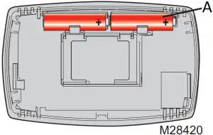 Insert 2 fresh AA alkaline batteries