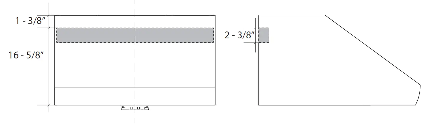 XOGV42S 42 Inch Stainless Steel Ducted Canopy Pro Style Wall Mount Hood 16
