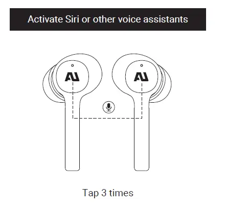 Activate Siri or other voice assistants