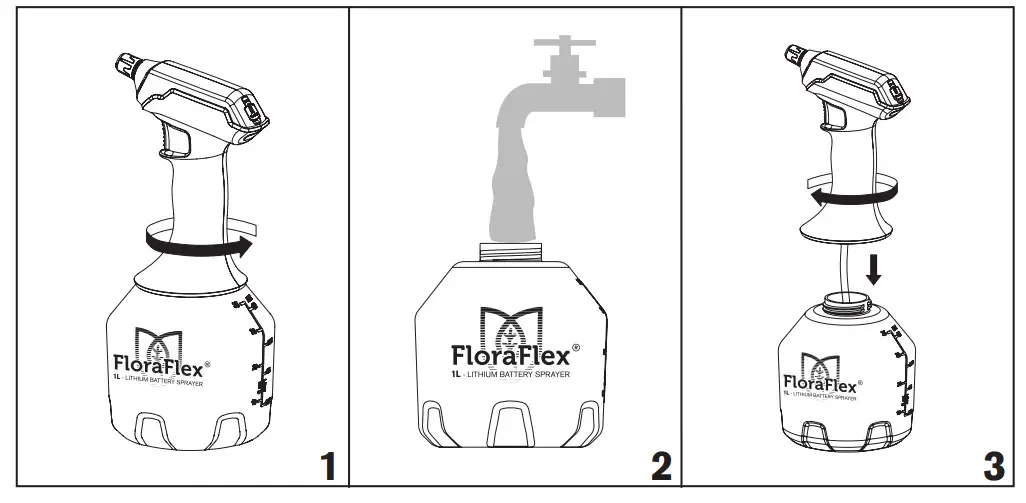 FloraFlex 1L - Lithium Battery Flora Sprayer - Figure 1