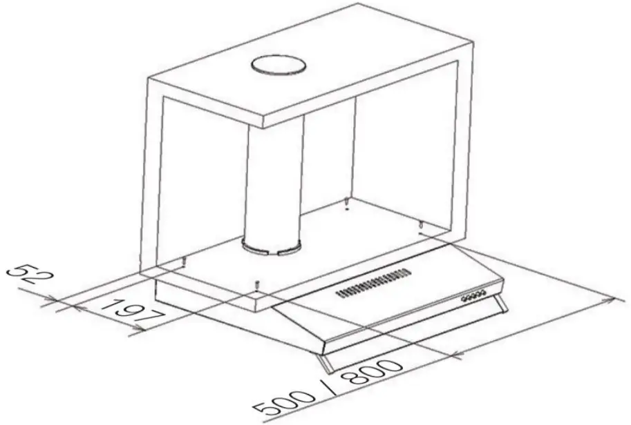 LIVINOX LCH 605 Kitchen Hood - Figure 1