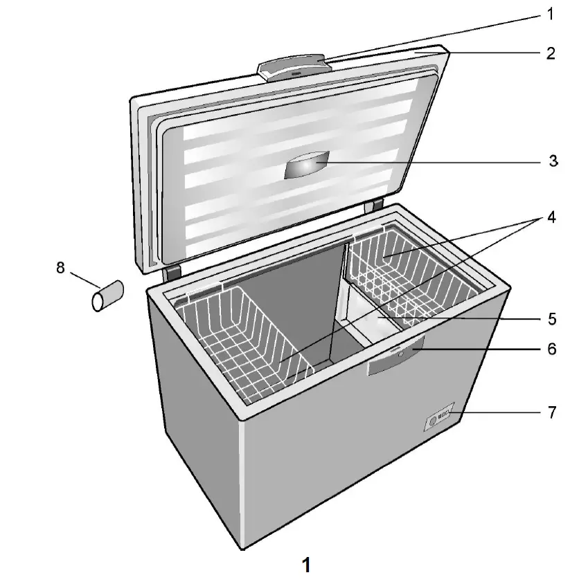 beko HSA24541N Chest Freezer 1