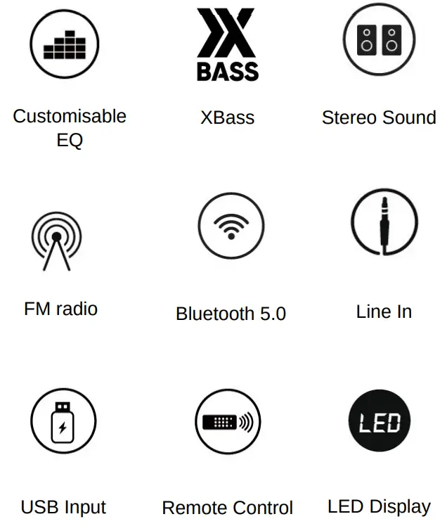 TEAC SB61BI Home Audio Soundbar with Internal Subwoofer - fig