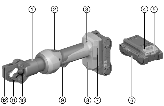 HILTI NCR 60D 22 Cordless Hydraulic Crimpers - Product overview