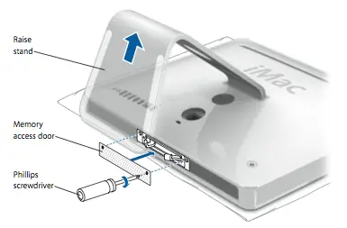 Reinstalling the memory access door