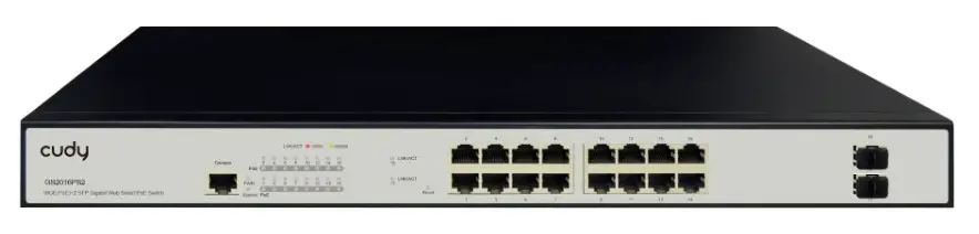 cudy GS2018PS2 16-Port L2 Managed Gigabit PoE+ Switch Installation Guide