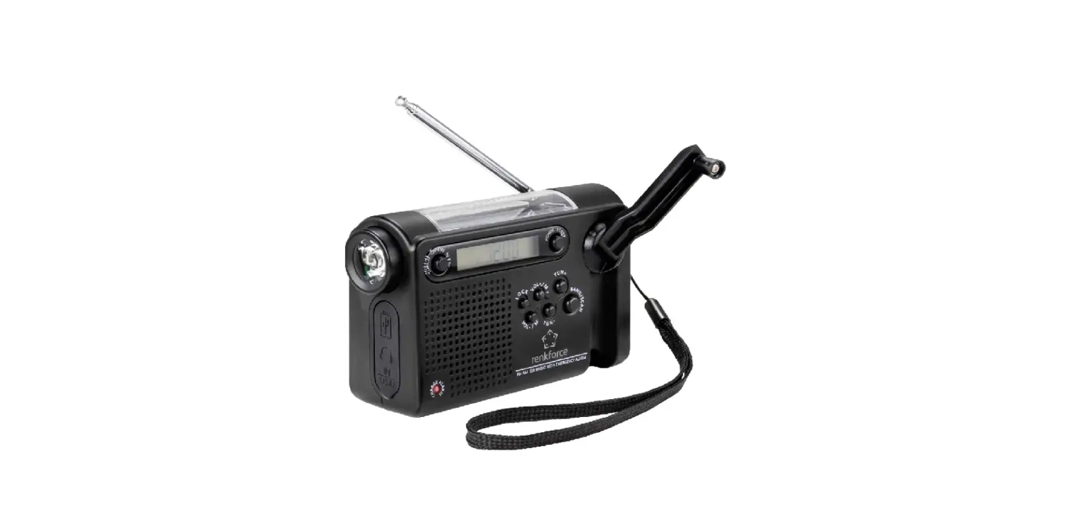 Renkforce 2347403 Emergency Wind-up Radio User Manual